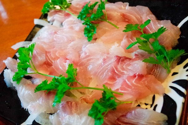 獲れたて海鮮食事